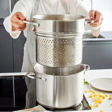 Pasta Pot Demeyere Resto 3 Stainless Steel 24 cm (2-piece set